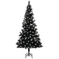 vidaXL Künstlicher Weihnachtsbaum Beleuchtung & Ständer Schwarz 120 cm vidaXL Künstlicher Weihnachtsbaum Beleuchtung & Ständer Schwarz 120 cm