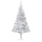 vidaXL Künstlicher Weihnachtsbaum Beleuchtung & Ständer Silber 240 cm vidaXL Künstlicher Weihnachtsbaum Beleuchtung & Ständer Silber 240 cm
