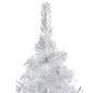 vidaXL Künstlicher Weihnachtsbaum Beleuchtung & Ständer Silber 240 cm vidaXL Künstlicher Weihnachtsbaum Beleuchtung & Ständer Silber 240 cm