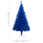 vidaXL Künstlicher Weihnachtsbaum mit Beleuchtung & Ständer Blau 180cm vidaXL Künstlicher Weihnachtsbaum mit Beleuchtung & Ständer Blau 180cm