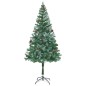 vidaXL Weihnachtsbaum Gefrostet mit Beleuchtung & Zapfen 180 cm vidaXL Weihnachtsbaum Gefrostet mit Beleuchtung & Zapfen 180 cm