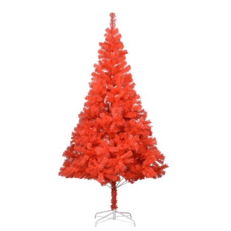 vidaXL Künstlicher Weihnachtsbaum mit Beleuchtung & Ständer Rot 180 cm