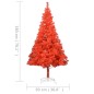 vidaXL Künstlicher Weihnachtsbaum mit Beleuchtung & Ständer Rot 180 cm vidaXL Künstlicher Weihnachtsbaum mit Beleuchtung & Ständer Rot 180 cm