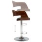 Barhocker 2 Stk. Grau Bugholz und Stoff Barhocker 2 Stk. Grau Bugholz und Stoff