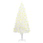 vidaXL Künstlicher Weihnachtsbaum mit Beleuchtung Weiß 150 cm vidaXL Künstlicher Weihnachtsbaum mit Beleuchtung Weiß 150 cm