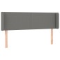 vidaXL Kopfteil mit Ohren Dunkelgrau 147x16x78/88 cm Stoff vidaXL Kopfteil mit Ohren Dunkelgrau 147x16x78/88 cm Stoff