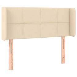 vidaXL Kopfteil mit Ohren Creme 93x16x78/88 cm Stoff