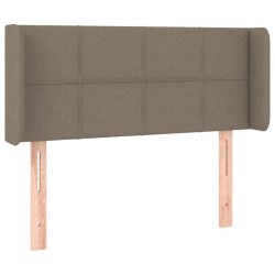 vidaXL Kopfteil mit Ohren Taupe 103x16x78/88 cm Stoff