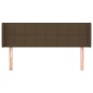 vidaXL Kopfteil mit Ohren Dunkelbraun 147x16x78/88 cm Stoff vidaXL Kopfteil mit Ohren Dunkelbraun 147x16x78/88 cm Stoff