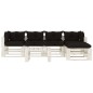 vidaXL 6-tlg. Garten-Lounge-Set Paletten mit Kissen in Schwarz Holz vidaXL 6-tlg. Garten-Lounge-Set Paletten mit Kissen in Schwarz Holz