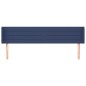 vidaXL Kopfteil mit Ohren Blau 183x16x78/88 cm Stoff vidaXL Kopfteil mit Ohren Blau 183x16x78/88 cm Stoff