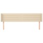 vidaXL Kopfteil mit Ohren Creme 203x16x78/88 cm Stoff vidaXL Kopfteil mit Ohren Creme 203x16x78/88 cm Stoff