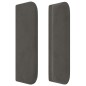 vidaXL Kopfteil mit Ohren Dunkelgrau 163x16x78/88 cm Samt