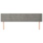 vidaXL Kopfteil mit Ohren Hellgrau 183x16x78/88 cm Samt vidaXL Kopfteil mit Ohren Hellgrau 183x16x78/88 cm Samt