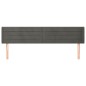 vidaXL Kopfteil mit Ohren Dunkelgrau 203x16x78/88 cm Samt vidaXL Kopfteil mit Ohren Dunkelgrau 203x16x78/88 cm Samt