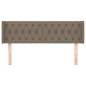 vidaXL Kopfteil mit Ohren Taupe 147x16x78/88 cm Stoff