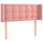 vidaXL Kopfteil mit Ohren Rosa 83x16x78/88 cm Samt