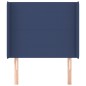 vidaXL Kopfteil mit Ohren Blau 103x16x118/128 cm Stoff vidaXL Kopfteil mit Ohren Blau 103x16x118/128 cm Stoff