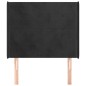 vidaXL Kopfteil mit Ohren Schwarz 83x16x118/128 cm Samt vidaXL Kopfteil mit Ohren Schwarz 83x16x118/128 cm Samt