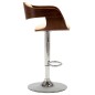 Barhocker 2 Stk. Creme Bugholz und Kunstleder Barhocker 2 Stk. Creme Bugholz und Kunstleder