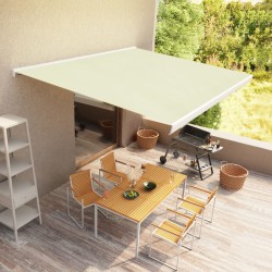 Motorisierte Kassetten-Markise 450x300 cm Creme