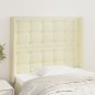 vidaXL Kopfteil mit Ohren Creme 83x16x118/128 cm Kunstleder vidaXL Kopfteil mit Ohren Creme 83x16x118/128 cm Kunstleder