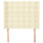 vidaXL Kopfteil mit Ohren Creme 83x16x118/128 cm Kunstleder vidaXL Kopfteil mit Ohren Creme 83x16x118/128 cm Kunstleder