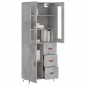 vidaXL Highboard Betongrau 69,5x34x180 cm Holzwerkstoff vidaXL Highboard Betongrau 69,5x34x180 cm Holzwerkstoff