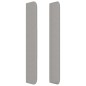 vidaXL Kopfteil mit Ohren Hellgrau 83x16x118/128 cm Stoff vidaXL Kopfteil mit Ohren Hellgrau 83x16x118/128 cm Stoff