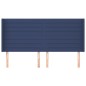 vidaXL Kopfteil mit Ohren Blau 163x16x118/128 cm Stoff vidaXL Kopfteil mit Ohren Blau 163x16x118/128 cm Stoff