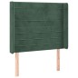 vidaXL Kopfteil mit Ohren Dunkelgrün 83x16x118/128 cm Samt vidaXL Kopfteil mit Ohren Dunkelgrün 83x16x118/128 cm Samt