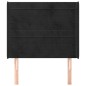vidaXL Kopfteil mit Ohren Schwarz 103x16x118/128 cm Samt vidaXL Kopfteil mit Ohren Schwarz 103x16x118/128 cm Samt