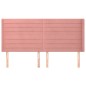 vidaXL Kopfteil mit Ohren Rosa 183x16x118/128 cm Samt vidaXL Kopfteil mit Ohren Rosa 183x16x118/128 cm Samt