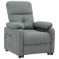vidaXL Massagesessel mit Aufstehhilfe Dunkelgrau Stoff vidaXL Massagesessel mit Aufstehhilfe Dunkelgrau Stoff