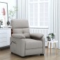 vidaXL Massagesessel mit Aufstehhilfe Taupe Stoff vidaXL Massagesessel mit Aufstehhilfe Taupe Stoff
