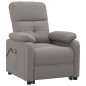 vidaXL Massagesessel mit Aufstehhilfe Taupe Stoff vidaXL Massagesessel mit Aufstehhilfe Taupe Stoff