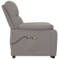 vidaXL Massagesessel mit Aufstehhilfe Taupe Stoff vidaXL Massagesessel mit Aufstehhilfe Taupe Stoff