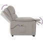 vidaXL Massagesessel mit Aufstehhilfe Taupe Stoff vidaXL Massagesessel mit Aufstehhilfe Taupe Stoff