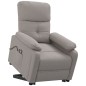 vidaXL Massagesessel mit Aufstehhilfe Taupe Stoff vidaXL Massagesessel mit Aufstehhilfe Taupe Stoff