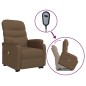 vidaXL Massagesessel mit Aufstehhilfe Braun Stoff vidaXL Massagesessel mit Aufstehhilfe Braun Stoff