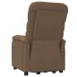 vidaXL Massagesessel mit Aufstehhilfe Braun Stoff vidaXL Massagesessel mit Aufstehhilfe Braun Stoff