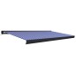 vidaXL Kassettenmarkise mit Motor 500x300 cm Blau und Weiß vidaXL Kassettenmarkise mit Motor 500x300 cm Blau und Weiß