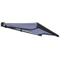 vidaXL Kassettenmarkise mit Motor 500x300 cm Blau und Weiß vidaXL Kassettenmarkise mit Motor 500x300 cm Blau und Weiß