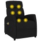vidaXL Massagesessel mit Aufstehhilfe Schwarz Stoff vidaXL Massagesessel mit Aufstehhilfe Schwarz Stoff