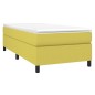 vidaXL Boxspringbett Grün 90x200 cm Stoff vidaXL Boxspringbett Grün 90x200 cm Stoff