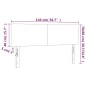 vidaXL LED Kopfteil Creme 144x5x78/88 cm Stoff