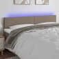 vidaXL LED Kopfteil Taupe 160x5x78/88 cm Stoff vidaXL LED Kopfteil Taupe 160x5x78/88 cm Stoff