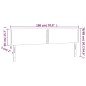 vidaXL LED Kopfteil Dunkelblau 180x5x78/88 cm Samt vidaXL LED Kopfteil Dunkelblau 180x5x78/88 cm Samt