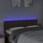 vidaXL LED Kopfteil Dunkelbraun 144x5x78/88 cm Stoff vidaXL LED Kopfteil Dunkelbraun 144x5x78/88 cm Stoff