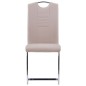 7-tlg. Essgruppe Kunstleder Cappuccino-Braun 7-tlg. Essgruppe Kunstleder Cappuccino-Braun